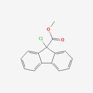 molecular formula C15H11ClO2 B13943102 Methyl 9-chloro-9H-fluorene-9-carboxylate CAS No. 2314-08-1