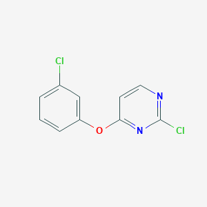 molecular formula C10H6Cl2N2O B1394324 4-(3-氯苯氧基)-2-氯嘧啶 CAS No. 1203546-24-0