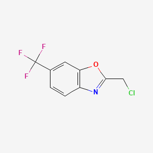 molecular formula C9H5ClF3NO B1394346 2-(Chloromethyl)-6-(trifluoromethyl)-1,3-benzoxazole CAS No. 944897-69-2