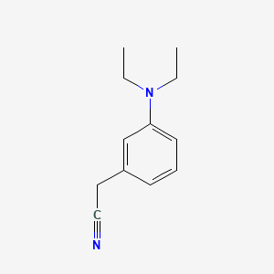 B13943466 Benzeneacetonitrile, 3-(diethylamino)- CAS No. 63134-23-6