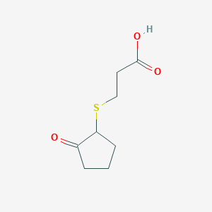 molecular formula C8H12O3S B1394347 3-[(2-Oxocyclopentyl)thio]propanoic acid CAS No. 856811-51-3
