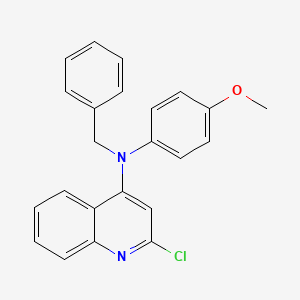 molecular formula C23H19ClN2O B1394353 N-苄基-2-氯-N-(4-甲氧基苯基)喹啉-4-胺 CAS No. 1216435-44-7