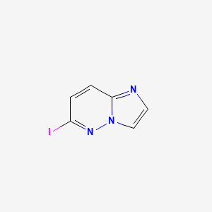molecular formula C6H4IN3 B1394354 6-碘咪唑并[1,2-b]哒嗪 CAS No. 1216703-05-7