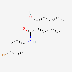 molecular formula C17H12BrNO2 B13943546 N-(4-bromophenyl)-3-hydroxy-2-naphthamide CAS No. 50729-40-3