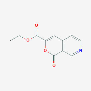 molecular formula C11H9NO4 B1394361 1-氧代-1H-吡喃[3,4-c]吡啶-3-羧酸乙酯 CAS No. 58790-51-5