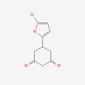 molecular formula C10H9BrO3 B1394362 5-(5-溴-2-呋喃基)环己烷-1,3-二酮 CAS No. 1216614-19-5