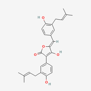 molecular formula C27H28O5 B13943720 Aspulvinone H CAS No. 57744-69-1