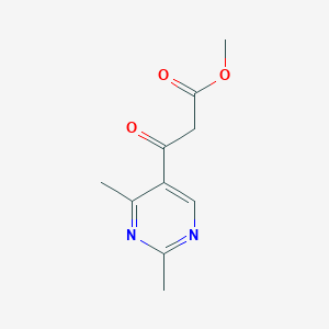 molecular formula C10H12N2O3 B1394378 甲基3-(2,4-二甲基嘧啶-5-基)-3-氧代丙酸酯 CAS No. 1083350-31-5
