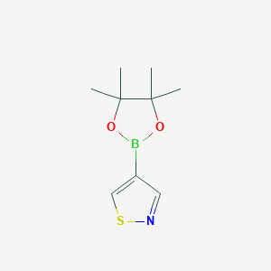 B1394387 4-(4,4,5,5-Tetramethyl-1,3,2-dioxaborolan-2-yl)isothiazole CAS No. 1251459-71-8