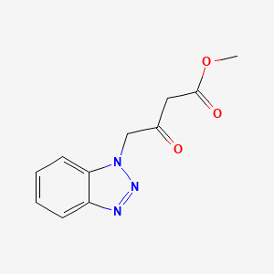 molecular formula C11H11N3O3 B1394389 4-苯并三唑-1-基-3-氧代丁酸甲酯 CAS No. 1229626-80-5