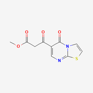 molecular formula C10H8N2O4S B1394392 3-Oxo-3-(5-oxo-5H-thiazolo[3,2-a]pyrimidin-6-yl)-propionic acid methyl ester CAS No. 1229626-91-8