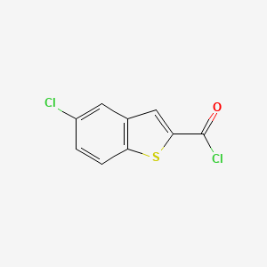 molecular formula C9H4Cl2OS B1394403 5-Chloro-1-benzothiophene-2-carbonyl chloride CAS No. 13771-97-6