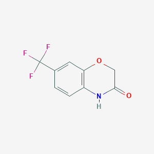 molecular formula C9H6F3NO2 B1394408 7-(Trifluoromethyl)-2H-1,4-benzoxazin-3(4H)-one CAS No. 1215325-65-7