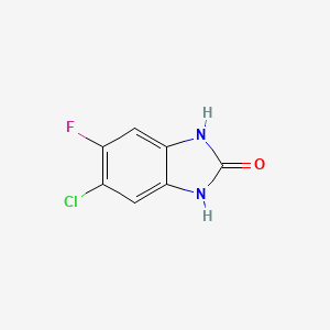 molecular formula C7H4ClFN2O B1394421 5-氯-6-氟-1,3-二氢-2H-苯并咪唑-2-酮 CAS No. 1075753-25-1