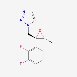 molecular formula C12H11F2N3O B1394432 1-{[(2R,3R)-2-(2,3-Difluorophenyl)-3-methyloxiran-2-yl]methyl}-1H-1,2,3-triazole CAS No. 1356090-35-1