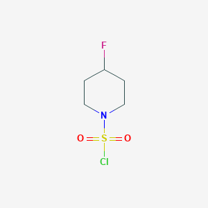 molecular formula C5H9ClFNO2S B1394438 4-氟哌啶-1-磺酰氯 CAS No. 1224929-82-1