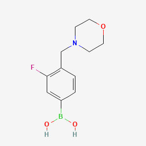 B1394440 (3-Fluoro-4-(morpholinomethyl)phenyl)boronic acid CAS No. 1333388-00-3