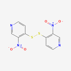 molecular formula C10H6N4O4S2 B13944416 4,4'-Disulfanediylbis(3-nitropyridine) CAS No. 18504-84-2