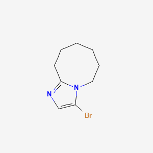 molecular formula C9H13BrN2 B1394443 3-溴-5,6,7,8,9,10-六氢咪唑并[1,2-a]氮杂环辛 CAS No. 1287217-31-5