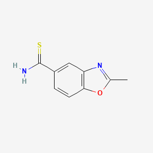 molecular formula C9H8N2OS B1394446 2-Methyl-1,3-benzoxazole-5-carbothioamide CAS No. 1287217-54-2