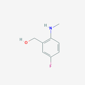 molecular formula C8H10FNO B13944460 [5-Fluoro-2-(methylamino)phenyl]methanol CAS No. 504433-57-2