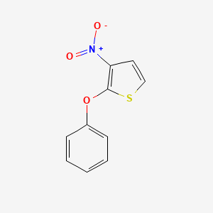molecular formula C10H7NO3S B1394448 2-Phenoxy-3-nitrothiophene CAS No. 159334-00-6