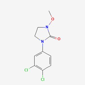 molecular formula C10H10Cl2N2O2 B13944556 1-(3,4-Dichlorophenyl)-3-methoxyimidazolidin-2-one CAS No. 52420-23-2