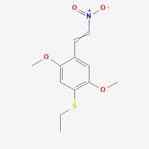 molecular formula C12H15NO4S B13944569 2,5-Dimethoxy-4-Ethylthio-beta-Nitrostyrene 