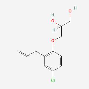 molecular formula C12H15ClO3 B13944740 3-(2-Allyl-4-chlorophenoxy)-1,2-propanediol CAS No. 63905-19-1