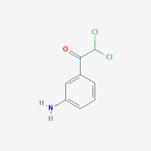 molecular formula C8H7Cl2NO B13944773 1-(3-Aminophenyl)-2,2-dichloroethan-1-one CAS No. 27700-45-4