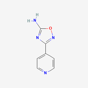 molecular formula C7H6N4O B13944805 3-(4-Pyridinyl)-1,2,4-oxadiazol-5-amine CAS No. 162704-85-0