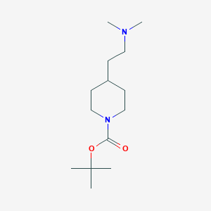 molecular formula C14H28N2O2 B13944833 tert-Butyl 4-(2-(dimethylamino)ethyl)piperidine-1-carboxylate 