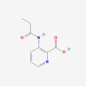 molecular formula C9H10N2O3 B13944836 3-Propanamidopyridine-2-carboxylic acid CAS No. 400722-99-8