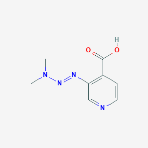 molecular formula C8H10N4O2 B13944854 3-[(1E)-3,3-Dimethyltriaz-1-en-1-yl]pyridine-4-carboxylic acid CAS No. 93772-12-4