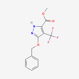 Methyl 5-(benzyloxy)-4-(trifluoromethyl)-1H-pyrazole-3-carboxylate