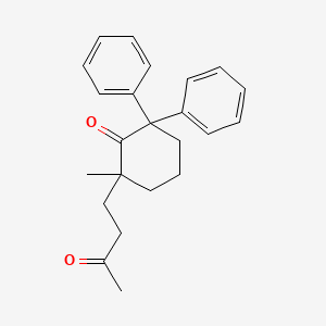 Cyclohexanone, 2-methyl-2-(3-oxobutyl)-6,6-diphenyl-