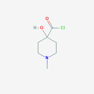 4-Hydroxy-1-methylpiperidine-4-carbonyl chloride