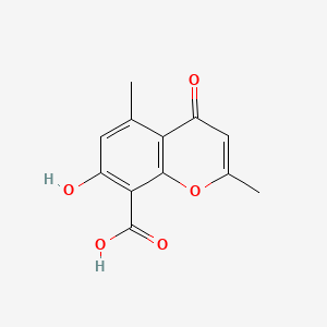 4H-1-Benzopyran-8-carboxylic acid, 7-hydroxy-2,5-dimethyl-4-oxo-