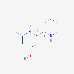 3-(Isopropylamino)-3-(piperidin-2-yl)propan-1-ol