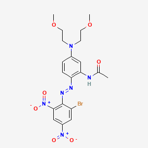 N-(5-(Bis(2-methoxyethyl)amino)-2-((2-bromo-4,6-dinitrophenyl)azo)phenyl)acetamide