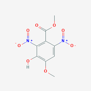 molecular formula C9H8N2O8 B1394514 Methyl 3-hydroxy-4-methoxy-2,6-dinitrobenzoate CAS No. 1261079-62-2