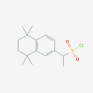 1-(5,5,8,8-Tetramethyl-5,6,7,8-tetrahydronaphthalen-2-yl)ethanesulfonyl chloride