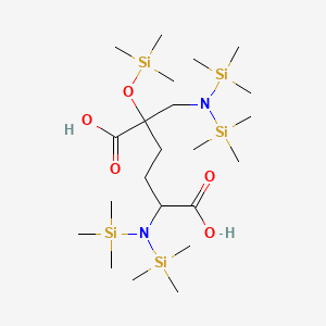 5-[Bis(trimethylsilyl)amino]-2-[[bis(trimethylsilyl)amino]methyl]-2-trimethylsilyloxyhexanedioic acid