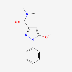 1H-Pyrazole-3-carboxamide, N,N-dimethyl-5-methoxy-1-phenyl-