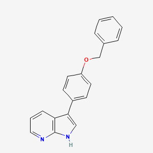 1H-Pyrrolo[2,3-b]pyridine, 3-[4-(phenylmethoxy)phenyl]-