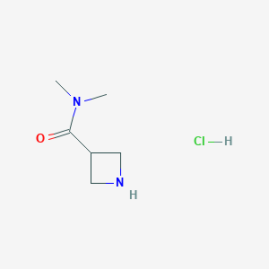 molecular formula C6H13ClN2O B1394519 N,N-二甲基氮杂环丁烷-3-甲酰胺盐酸盐 CAS No. 927390-60-1