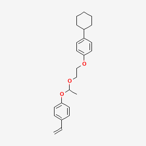 1-Cyclohexyl-4-[2-[1-(4-ethenylphenoxy)ethoxy]ethoxy]benzene