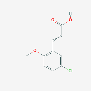 molecular formula C10H9ClO3 B1394521 3-(5-Chloro-2-methoxyphenyl)prop-2-enoic acid CAS No. 60719-66-6