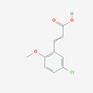 molecular formula C10H9ClO3 B1394521 3-(5-Chlor-2-methoxyphenyl)prop-2-ensäure CAS No. 60719-66-6