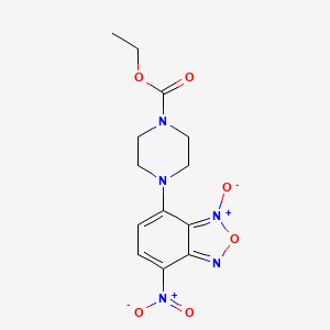 1-Piperazinecarboxylic acid, 4-(7-nitro-4-benzofurazanyl)-, ethyl ester, N-oxide